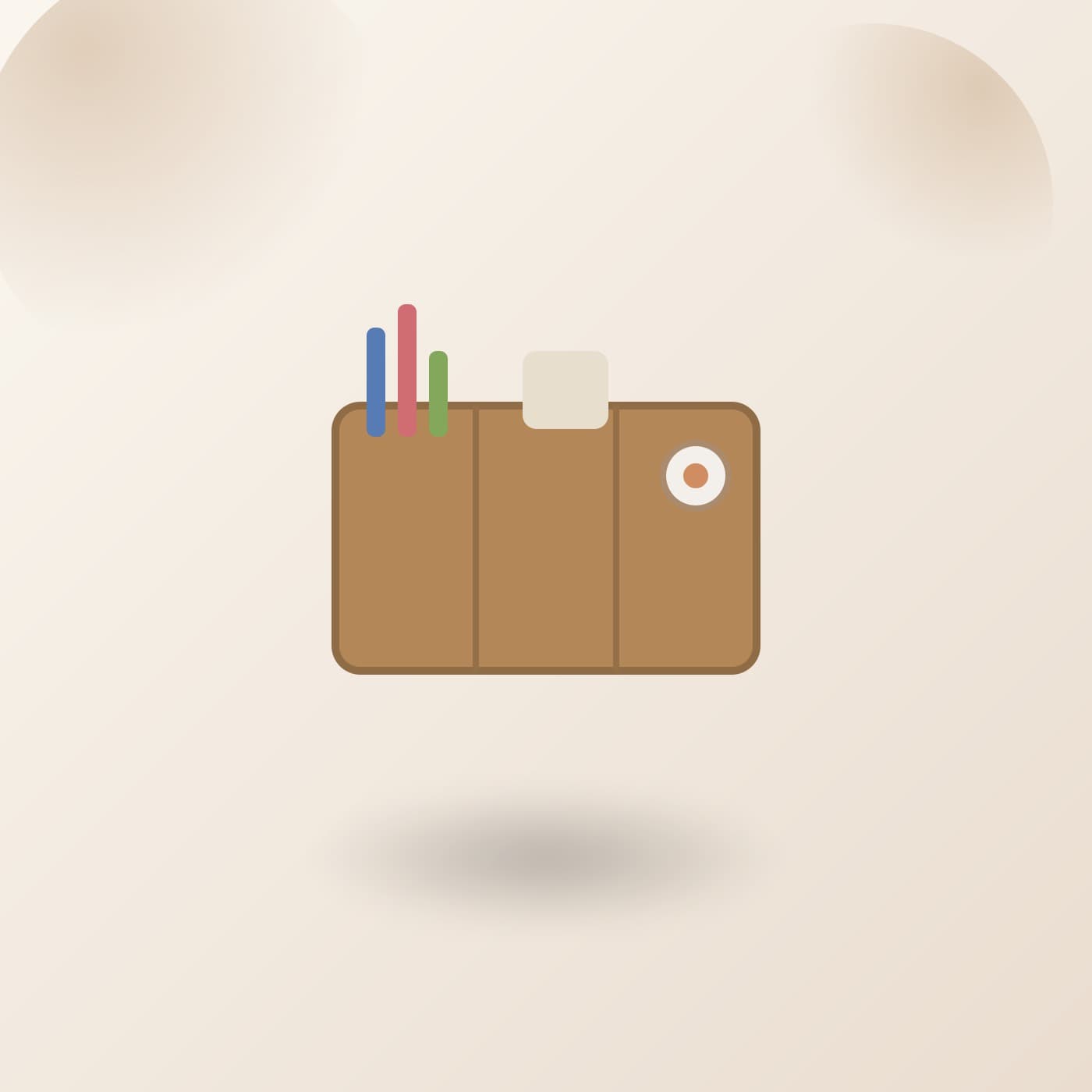 Organizador de Escritório em Bambu